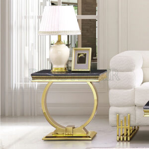 میز عسلی استیل مدل سم هلال طلایی (2)