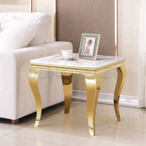 میز عسلی استیل مدل سم آهویی طلایی