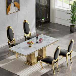 میز ناهارخوری استیل مدل هخامنشی طلایی (2)