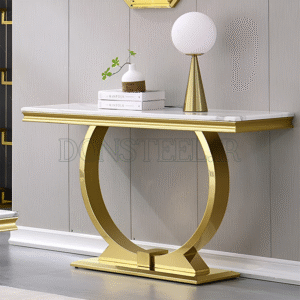 کنسول استیل مدل هلال طلایی (1)