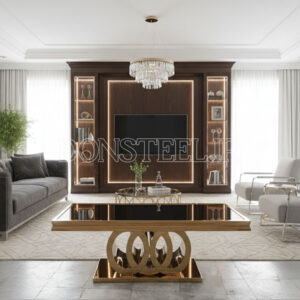 جلومبلی استیل مدل آئودی طلایی (1)