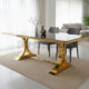 میز ناهارخوری استیل مدل ایفل طلایی