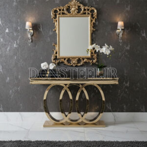 کنسول استیل مدل آئودی طلایی (1)